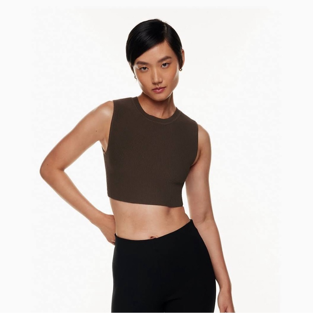 Aritzia Babaton sculpt muscle cropped tank